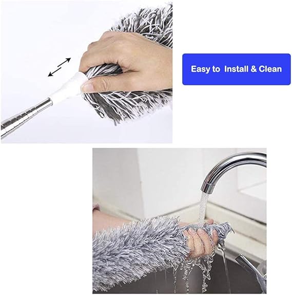 زعامة يدوي استانليس لتنظيف الأماكن وصعبة الوصول ليها 2.5 متر