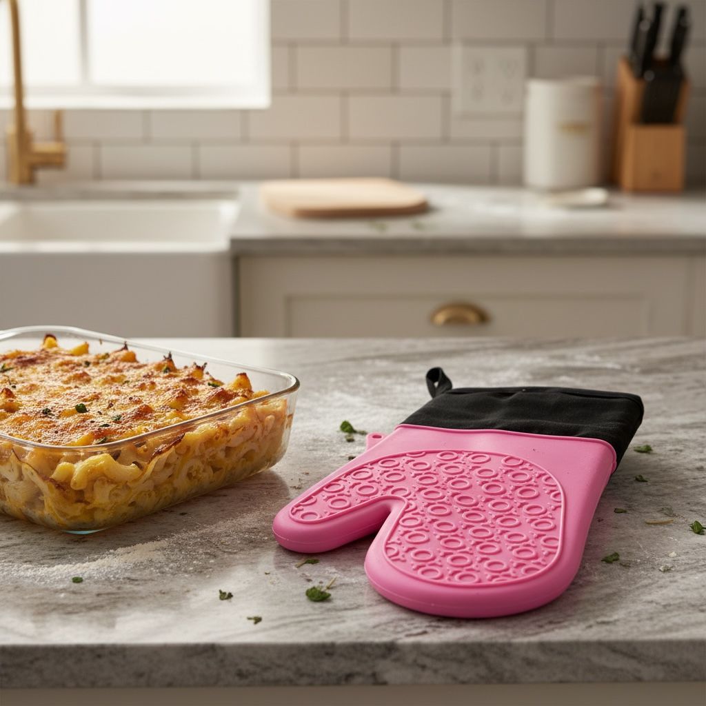 Heat-resistant silicone kitchen gloves