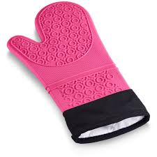 Heat-resistant silicone kitchen gloves