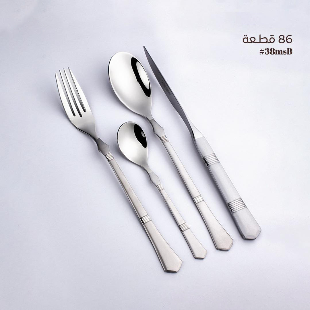 طقم أدوات مائدة أكسفورد، 86 قطعة - B-38-MS-MD
