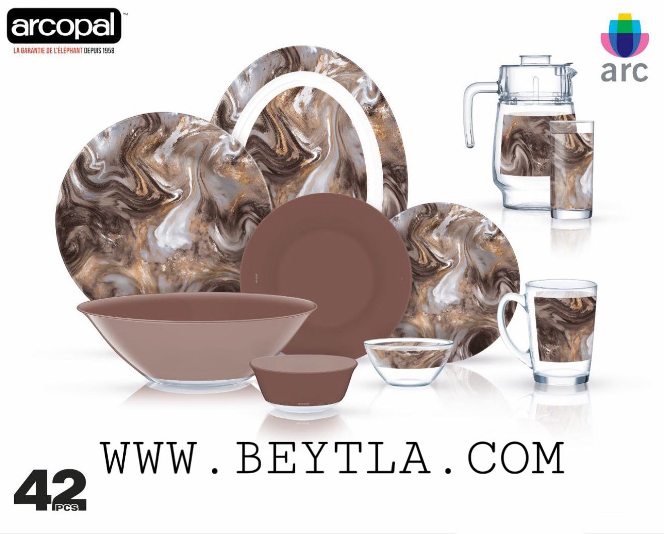 طقم أركوبيركس لوميناك فرنسي 42 قطعة