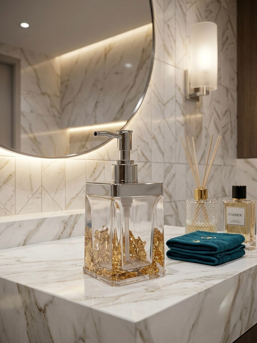 Gilded bathroom set