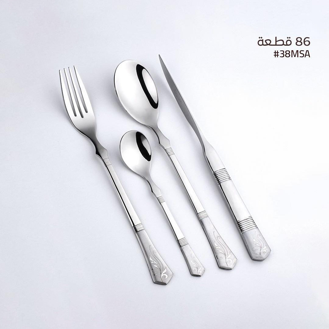 طقم أدوات مائدة أكسفورد، 86 قطعة - A-38-MS-MD